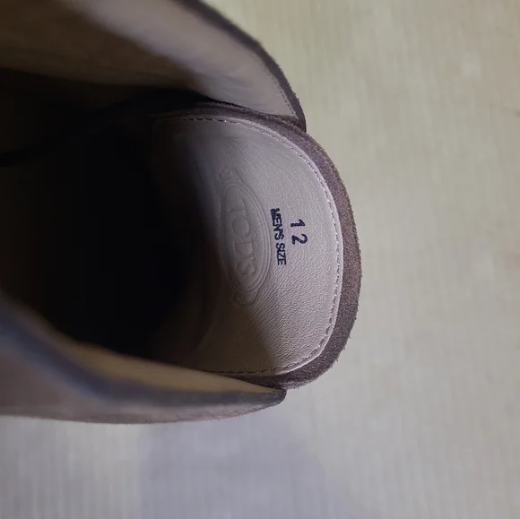 Tod's Suede Brown Desert Boot Sneaker Casual Men Sz 12 - Picture 8 of 16